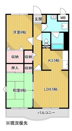 原市駅 徒歩1分 3階の物件間取画像